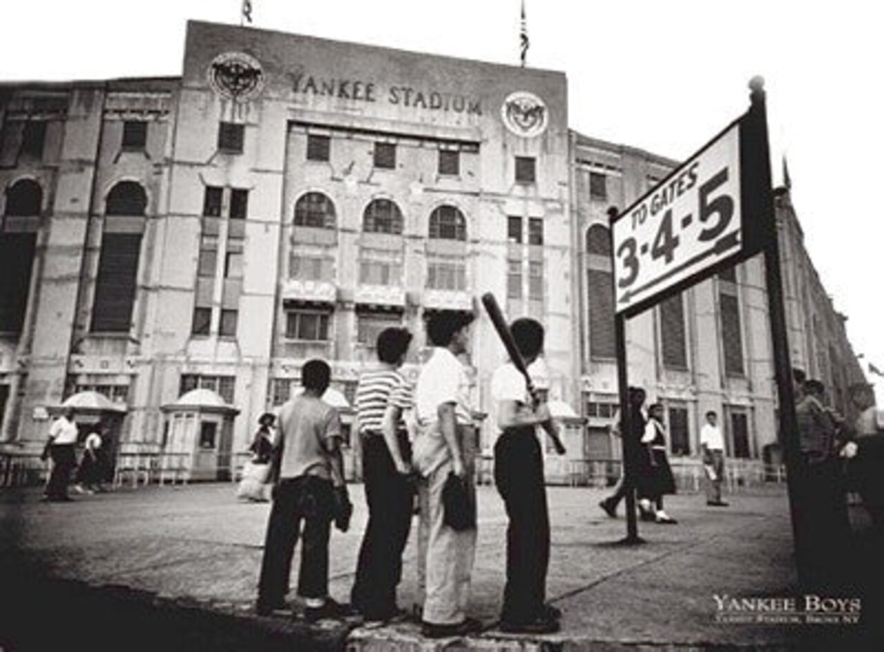 Yankee Boys, Yankee Stadium, Bronx NY - Iconic Baseball Art Print for Your Home & Office